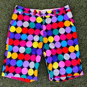 Colorful Polka Dot Men's Golf Shorts By Loudmouth
